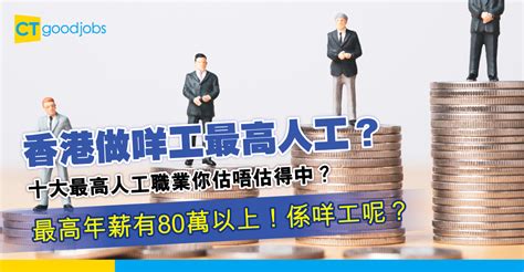 香港職業排行榜|【職業統計｜薪金趨勢｜職場熱話】香港2023年十大最高人工職 